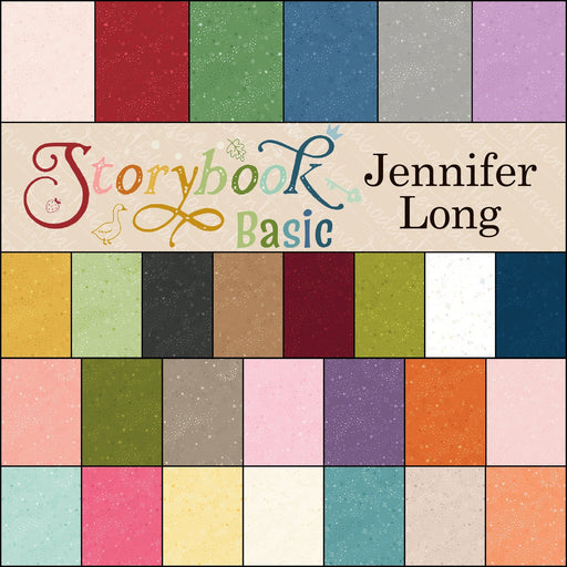 PRE - ORDER Storybook Basics by Jennifer Long - Fat Quarter Bundle - January 2027 - Modern Fabric Shoppe