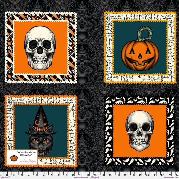 PRE-ORDER Storybook Halloween by Rachel Hauer- Storybook Halloween Panel PWRH064.PANEL- May 2023 - Modern Fabric Shoppe