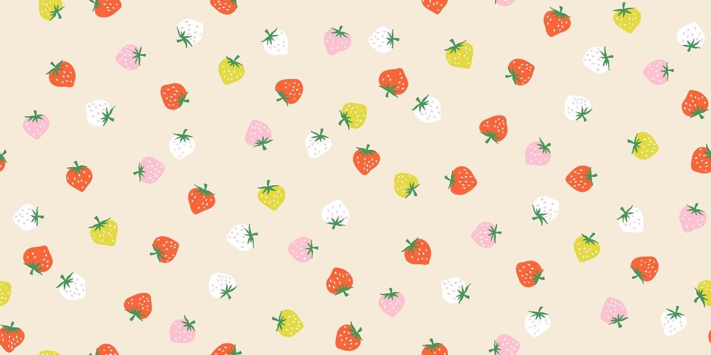 PRE - ORDER Strawberry by Kimberly Kight - Strawberry Shell RS3085 11 - Half Yard - May 2025 - Modern Fabric Shoppe