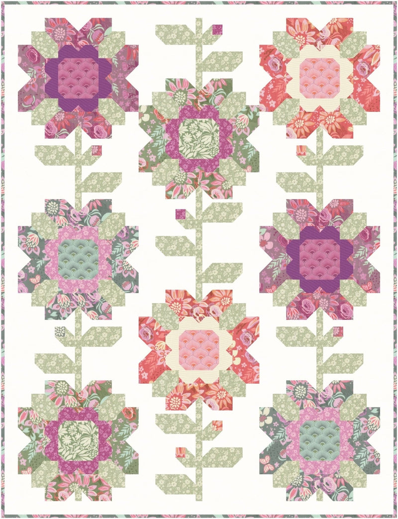 PRE - Order Summer Blooms Quilt Kit featuring Floriori by Kate Spain - January 2027 - Modern Fabric Shoppe