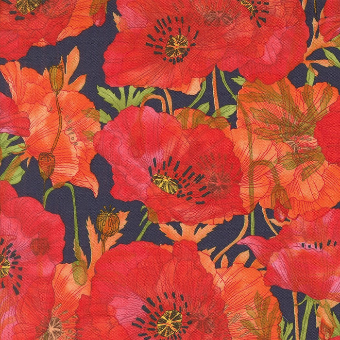 PRE - Order Superbloom by Robin Pickens - Superbloom Indigo 48781 16 - Half Yard - April 2025 - Modern Fabric Shoppe