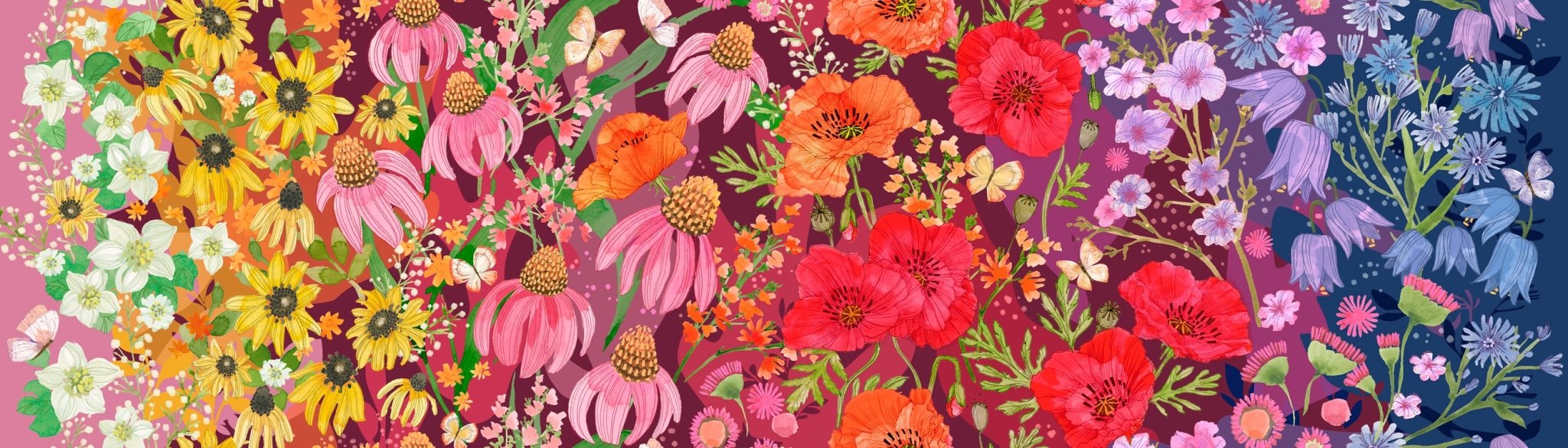 PRE - Order Superbloom by Robin Pickens - Superbloom Jewel 48780 12 - Half Yard - April 2025 - Modern Fabric Shoppe