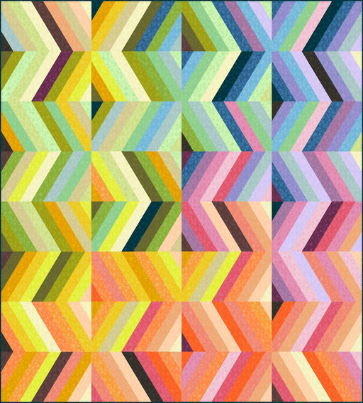 PRE - Order Tamara Kate - Colour Frolic Quilt Kit featuring Watermark - August 2025 - Modern Fabric Shoppe