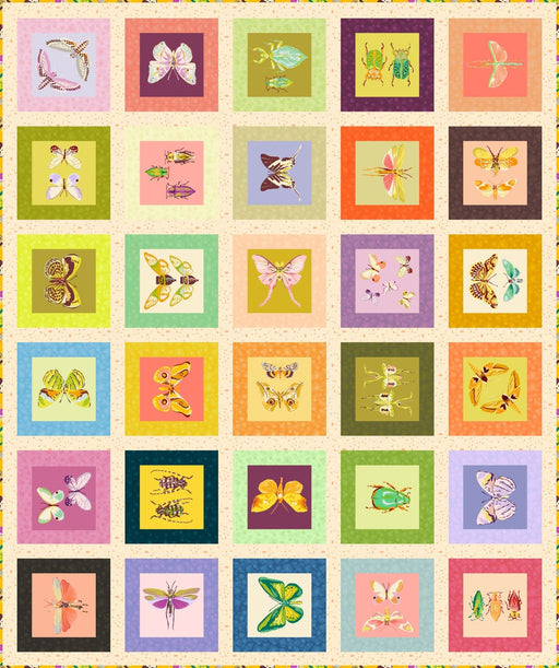 PRE - Order Tamara Kate - Gallery Wall Quilt Kit featuring Insectarium - August 2025 - Modern Fabric Shoppe