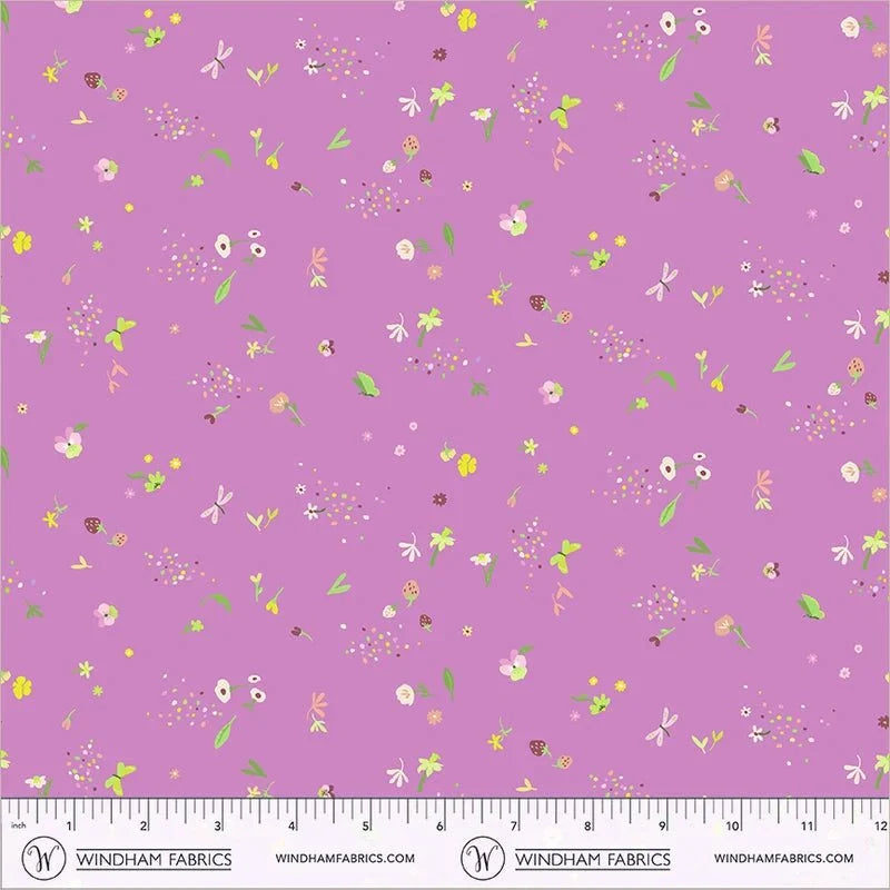 PRE-Order Tamara Kate- The Botanist - Strewn 55762-21 Orchid - Half Yard- June 2027 - Modern Fabric Shoppe