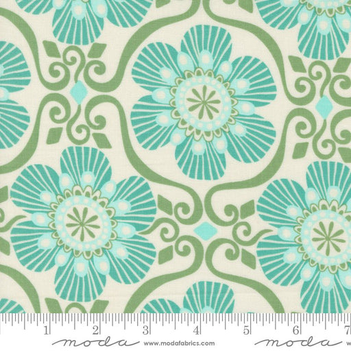 PRE-ORDER Tango by Kate Spain- Tango Barcelona Cream Sea 27334 11 - Half Yard- September 2024 - Modern Fabric Shoppe