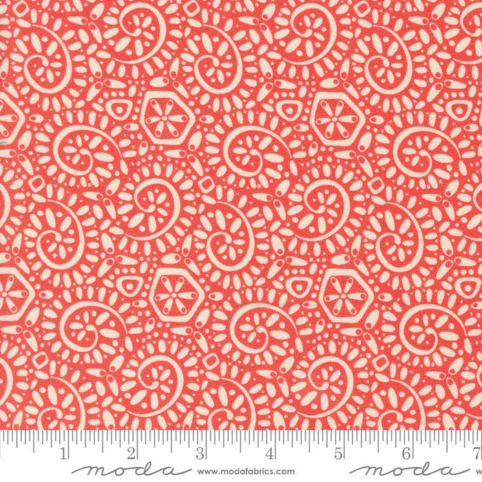 PRE-ORDER Tango by Kate Spain- Tango Canto Tangerine 27337 12- Half Yard- September 2024 - Modern Fabric Shoppe