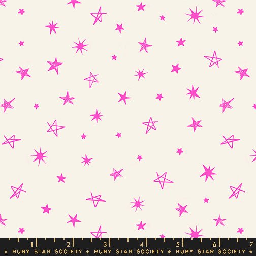 PRE-ORDER Teddy & the Bears by Sarah Watts- Rockstar RS 2106 14 Glow Rose- Half Yard- October 2024 - Modern Fabric Shoppe