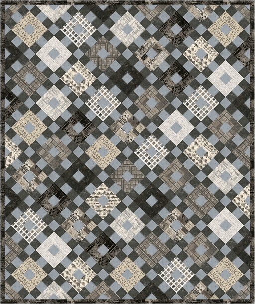 PRE - Order The Lydia Quilt - Charcoal Kit featuring Eclectic Elements - Charcoal by Tim Holtz - August 2025 - Modern Fabric Shoppe
