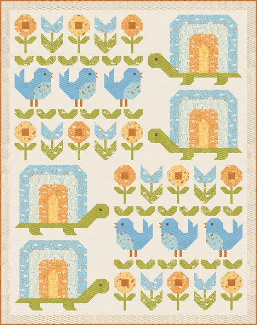 PRE - ORDER The Turtle Garden Quilt Kit featuring Animal Park Fun by Stacy Iest Hsu - January 2026 - Modern Fabric Shoppe