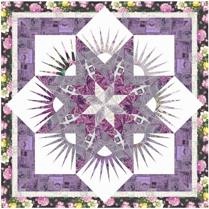 PRE - Order The Twinkle Star Quilt Kit featuring Eclectic Elements - Purple by Tim Holtz - July 2025 - Modern Fabric Shoppe