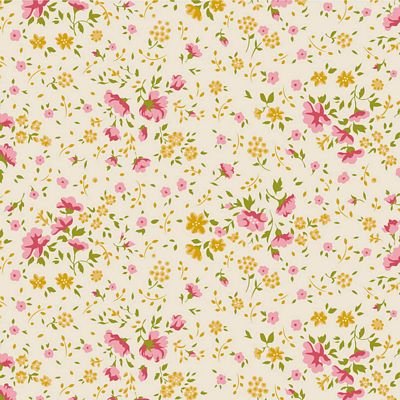 PRE - Order Tilda Basic Widebacks 108" Width - Ellie TIL150011 - V15 - Pink/Yellow - Half Yard - Modern Fabric Shoppe