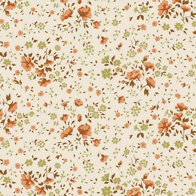 PRE - Order Tilda Basic Widebacks 108" Width - Ellie TIL150013 - V15 - Ginger/Olive - Half Yard - Modern Fabric Shoppe
