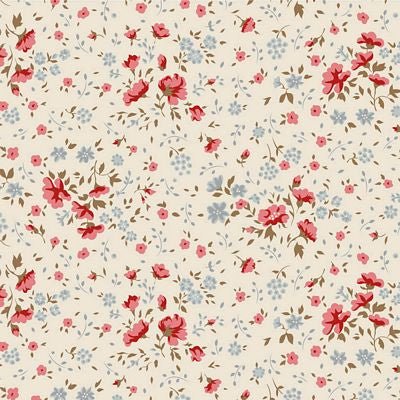 PRE - Order Tilda Basic Widebacks 108" Width - Ellie TIL150014 - V15 - Red/Slate - Half Yard - Modern Fabric Shoppe