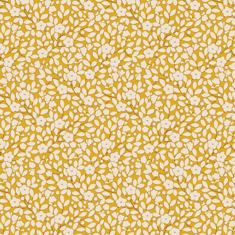 PRE-ORDER Tilda- Creating Memories- Avery TIL130120- Yellow- Half Yard- June 2024 - Modern Fabric Shoppe