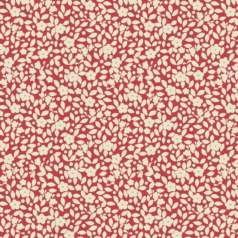 PRE-ORDER Tilda- Creating Memories- Avery TIL130144- Red- Half Yard- June 2024 - Modern Fabric Shoppe