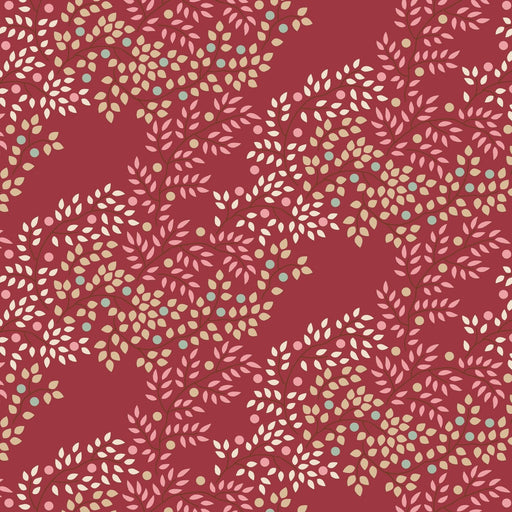 PRE-ORDER Tilda- Creating Memories- Berrytangle TIL130147- Burgundy- Half Yard- June 2024 - Modern Fabric Shoppe