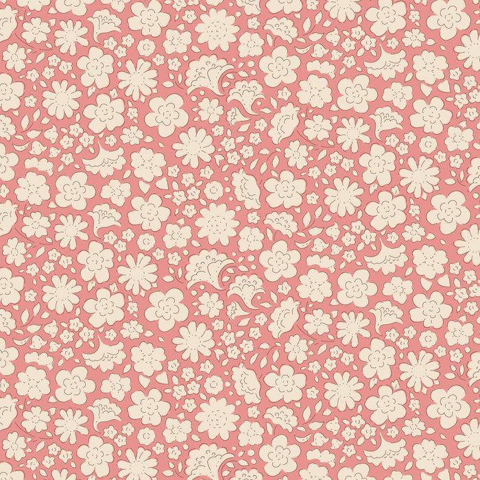 PRE-ORDER Tilda- Creating Memories- Carla TIL130118- Pink- Half Yard- June 2024 - Modern Fabric Shoppe