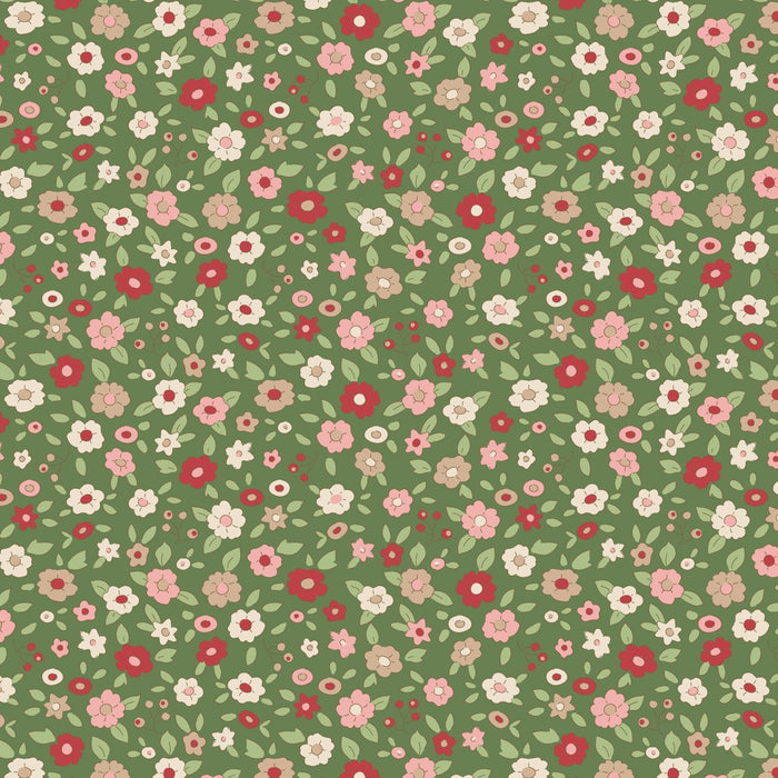 PRE-ORDER Tilda- Creating Memories- Evie TIL130145- Green- Half Yard- June 2024 - Modern Fabric Shoppe