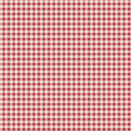 PRE-ORDER Tilda- Creating Memories- Gingham TIL160087- Red- Half Yard- June 2024 - Modern Fabric Shoppe