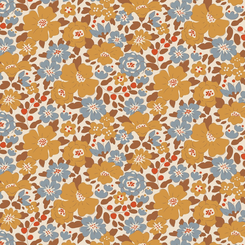 PRE-ORDER Tilda- Creating Memories- Harper TIL130142- Saffron- Half Yard- June 2024 - Modern Fabric Shoppe