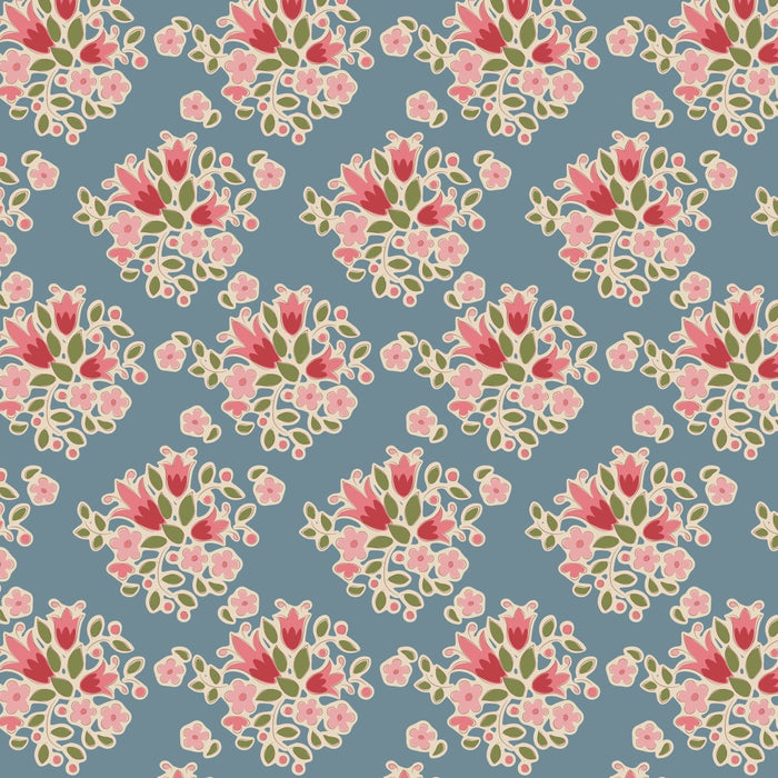 PRE-ORDER Tilda- Creating Memories- Lulu TIL130130- Blue- Half Yard- June 2024 - Modern Fabric Shoppe