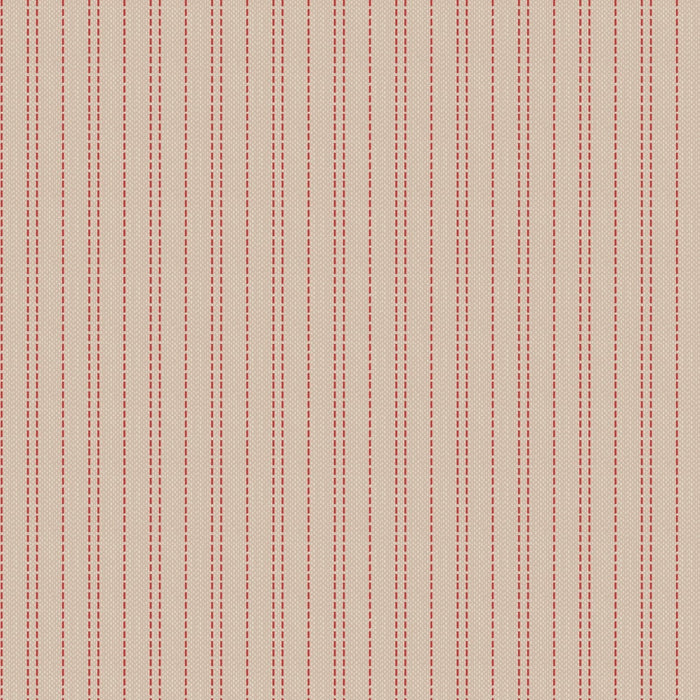 PRE-ORDER Tilda- Creating Memories- Seamstripe TIL160083- Red- Half Yard- June 2024 - Modern Fabric Shoppe