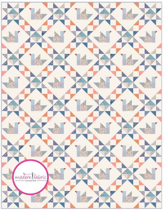 PRE-ORDER Tilda- Creating Memories Summer Collection Collection- Blue Duck Quilt Kit- June 2024 - Modern Fabric Shoppe