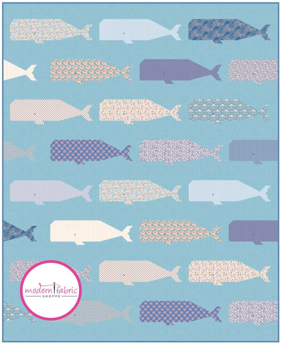 PRE-ORDER Tilda- Creating Memories Summer Collection Collection- Blue Whale Quilt Kit- June 2024 - Modern Fabric Shoppe