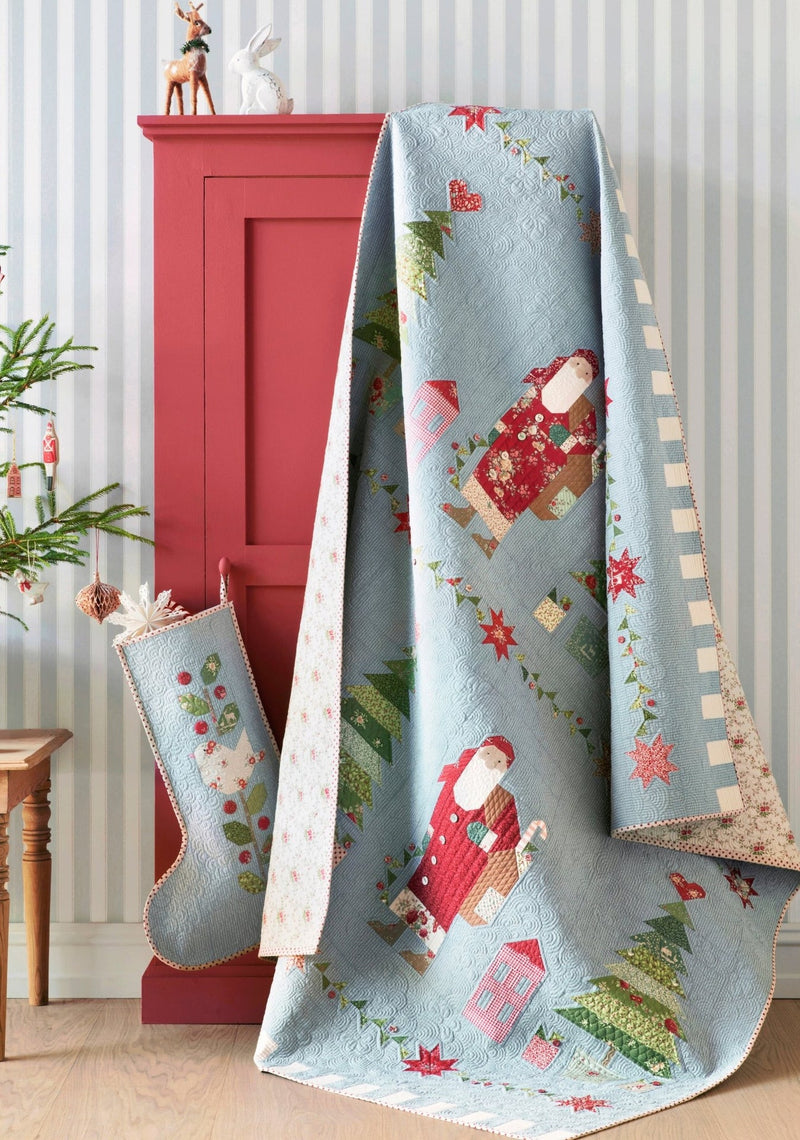 PRE-ORDER Tilda- Dear Santa Quilt Kit-Plaid Stone featuring Merry Little Christmas- July 2027 - Modern Fabric Shoppe