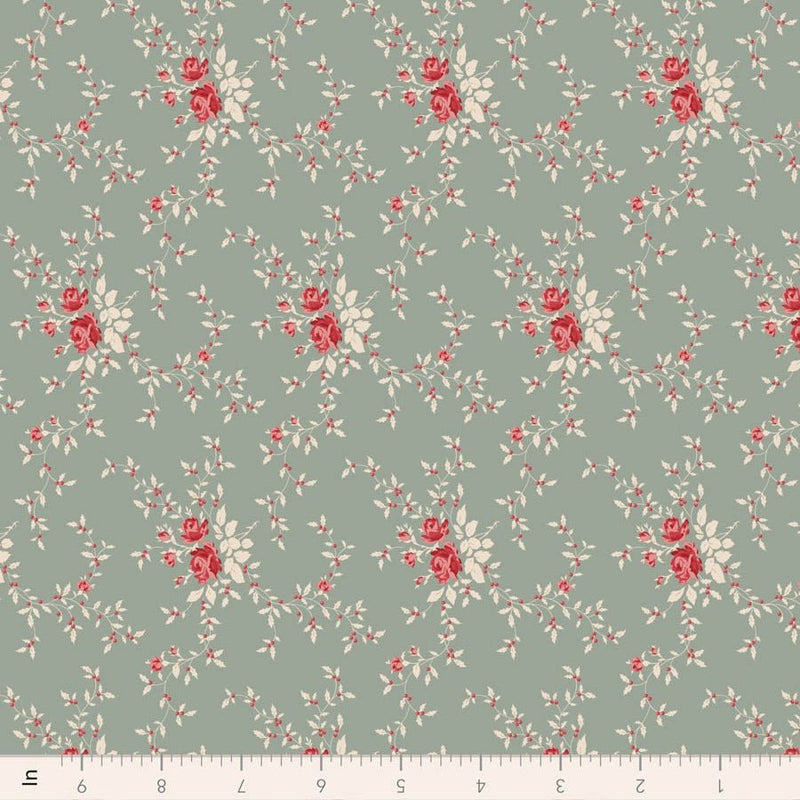 PRE-ORDER Tilda- Merry Little Christmas Blender- Noel Duck Egg TIL110141- Half Yard- July 2027 - Modern Fabric Shoppe