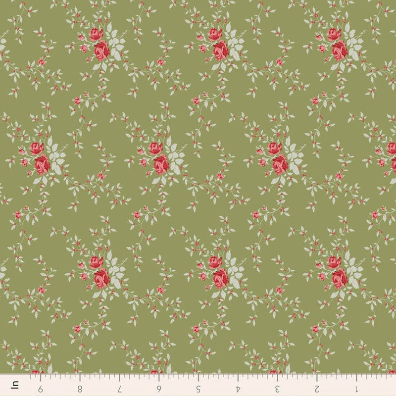 PRE-ORDER Tilda- Merry Little Christmas Blender- Noel Moss TIL110145- Half Yard- July 2027 - Modern Fabric Shoppe
