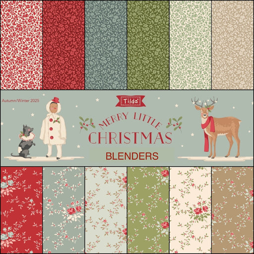 PRE-ORDER Tilda Merry Little Christmas Blenders- Half Yard Bundle- July 2027 - Modern Fabric Shoppe