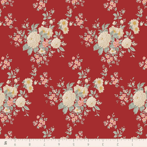 PRE-ORDER Tilda- Merry Little Christmas- Carol Burgundy TIL100622- Half Yard- July 2027 - Modern Fabric Shoppe
