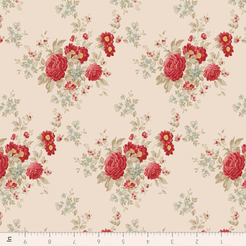 PRE-ORDER Tilda- Merry Little Christmas- Carol Cream TIL100637- Half Yard- July 2027 - Modern Fabric Shoppe