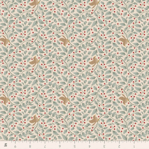 PRE-ORDER Tilda- Merry Little Christmas- Holly Duck Egg TIL100626- Half Yard- July 2027 - Modern Fabric Shoppe
