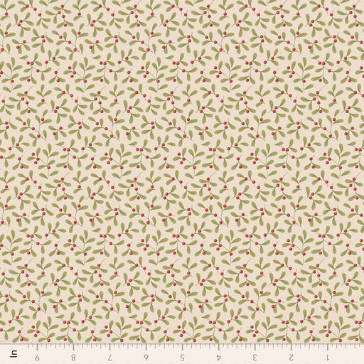 PRE-ORDER Tilda- Merry Little Christmas- Mistletoe Cream TIL100639- Half Yard- July 2027 - Modern Fabric Shoppe