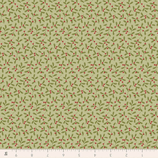 PRE-ORDER Tilda- Merry Little Christmas- Mistletoe Pistachio TIL100633- Half Yard- July 2027 - Modern Fabric Shoppe