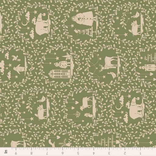 PRE-ORDER Tilda- Merry Little Christmas- Paper Scenes Artichoke TIL100635- Half Yard- July 2027 - Modern Fabric Shoppe