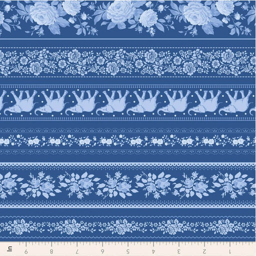 PRE - Order Tilda - Something Blue - Blenders Borders TIL110171 Night - Half Yard - June 2026 - Modern Fabric Shoppe