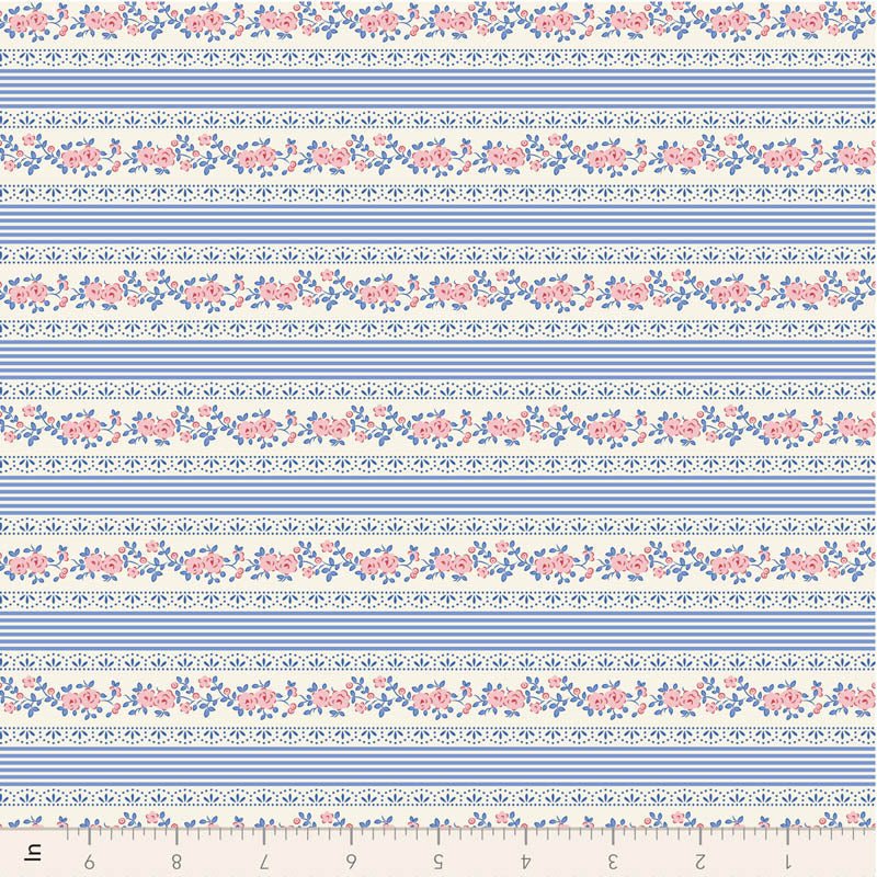 PRE - Order Tilda - Something Blue - Blenders Claramay TIL110164 Blue - Half Yard - June 2026 - Modern Fabric Shoppe