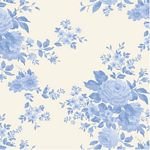 PRE - Order Tilda - Something Blue - Carol TIL100664 Pale Blue - Half Yard - June 2026 - Modern Fabric Shoppe