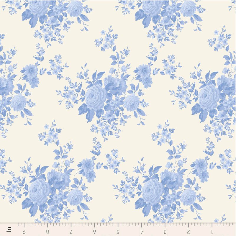 PRE - Order Tilda - Something Blue - Carol TIL100664 Pale Blue - Half Yard - June 2026 - Modern Fabric Shoppe