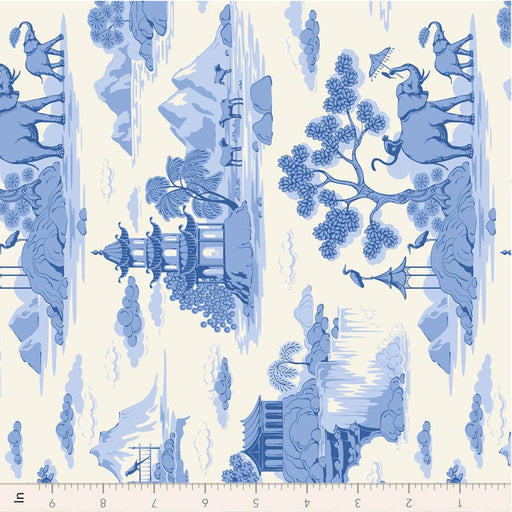 PRE - Order Tilda - Something Blue - Cottonview TIL100670 Cream - Half Yard - June 2026 - Modern Fabric Shoppe