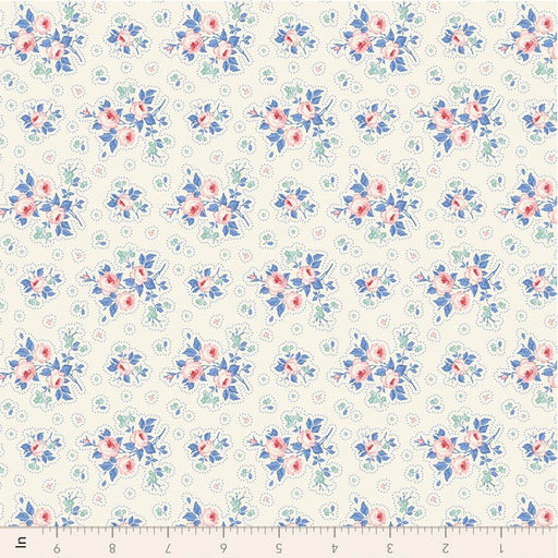 PRE - Order Tilda - Something Blue - First Kiss TIL100669 Cream - Half Yard - June 2026 - Modern Fabric Shoppe