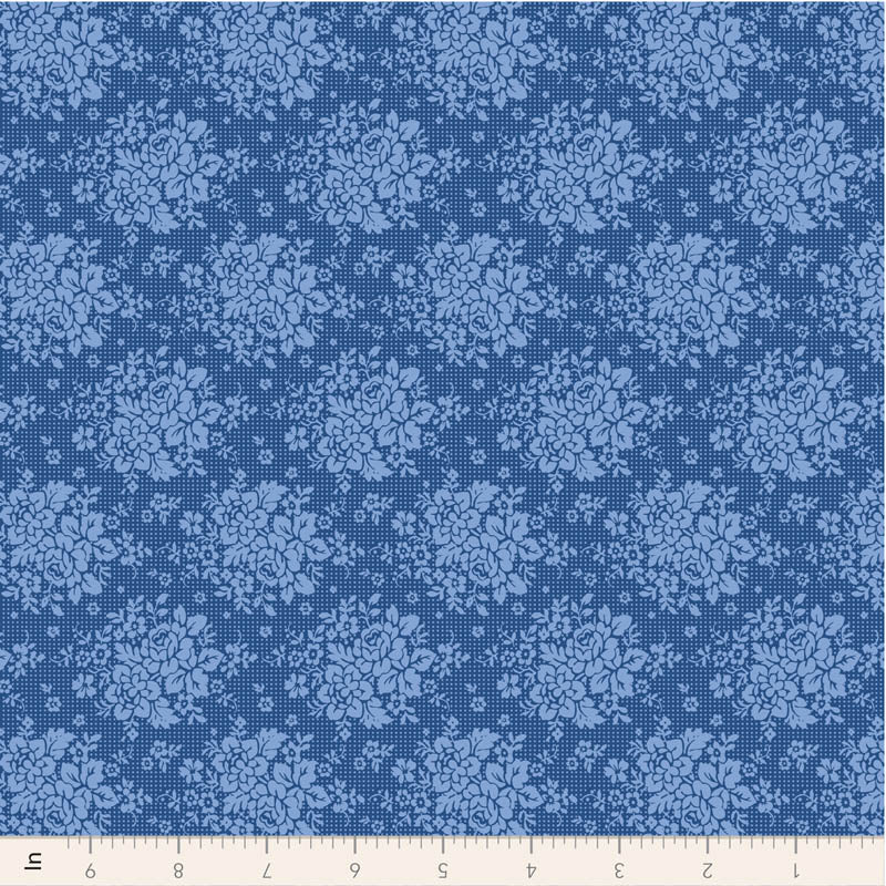 PRE - Order Tilda - Something Blue - Picknic TIL100676 Denim - Half Yard - June 2026 - Modern Fabric Shoppe