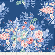 PRE - Order Tilda - Something Blue - Whimsyflower TIL100675 Night - Half Yard - June 2026 - Modern Fabric Shoppe