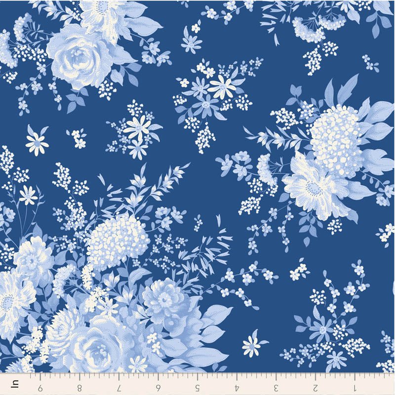 PRE - Order Tilda - Something Blue - Wildgarden TIL100677 Night - Half Yard - June 2026 - Modern Fabric Shoppe