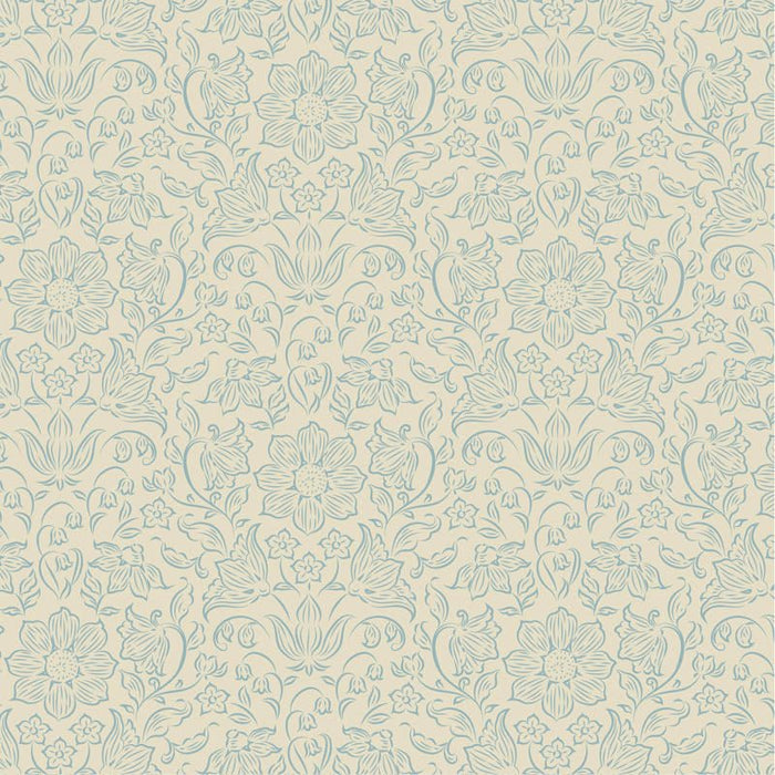 Pre - Order Tilda Songbird - Blenders Lila TIL110156 Light Blue - Half Yard - February 2026 - Modern Fabric Shoppe