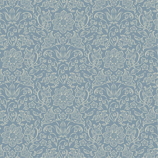 Pre - Order Tilda Songbird - Blenders Lila TIL110158 Blue - Half Yard - February 2026 - Modern Fabric Shoppe